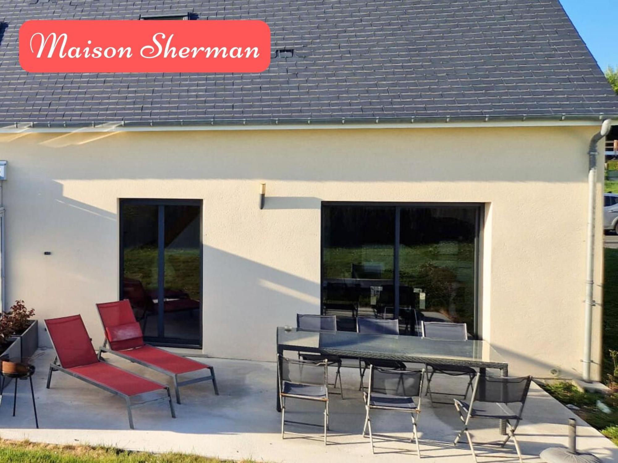 Maison Scherman Bord de Mer Saint-Côme-de-Fresné Chambre photo